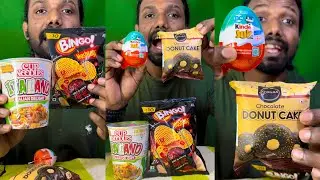 Хэштег Cadbury Kinder Joy Bingo и итальянская лапша в чашке Mukbang ASMR