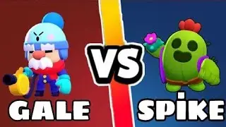 Gale vs Spike in Brawl Stars.
