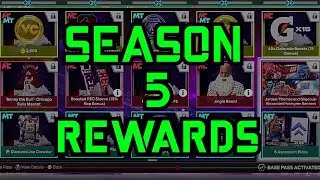 NBA 2K25 SEASON 5 ALL REWARDS (Level 1-40)