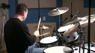 Texas Shuffle on drums