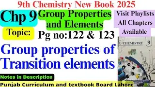 Group properties of transition elements #9thchemistryonlie