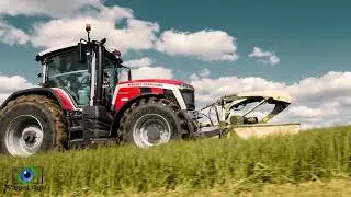 🔴  NEW MASSEY 8S au fauchage / KRONE Easy Cut [4K]