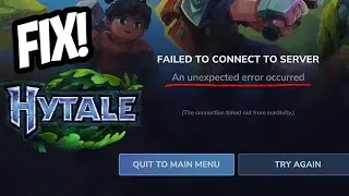 Hytale Tutorial - How to fix 