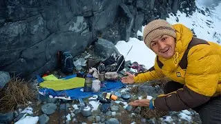 Building a Simple Day-Hike Campsite on the Mountain | Simple Life, Pure Nature