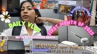 First month of 2025 | 2 *BRAND* collabs | HOW I manage *BRAND DEALS* , College and a Healthy Life |
