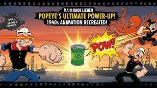 Recreated a 1940s POPEYE Cartoon Frame-by-Frame! ⚓️🥬