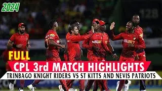 CPL 3rd Match Highlights 2024 | SNP vs TKR 3rd Match CPL Highlights 2024 | CPL T20 Highlights 2024