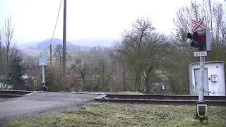 Spoorwegovergang Stružnice (CZ) // Railroad crossing // Železničn&iacute; přejezd