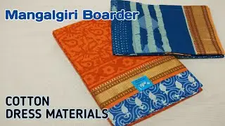 #EP 231 Look For Elegant Handloom Mangalgiri Dress Materials From Gargi's Collection!Summer Special