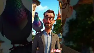 A pigeon flew away with a man on its back | #shorts #shortaivideo #viral#pigeon