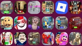 ROBLOX: CARNIVAL CLOWN, RUN FROM GRANDPA!, POLICE GIRL,#roblox