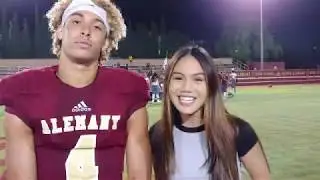 Alemany vs Jordan (Utah) | 2021 WR DJ Justice Postgame Interview with Jayka Noelle
