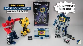 LEGO Icons 10358 Soundwave detailed building review – Is it better than Optimus Prime?