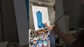 Kickin' Boot Painting #paintingshorts