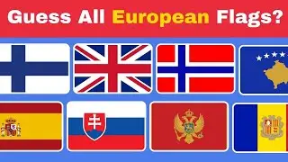 European Flag Quiz🚩| Can You Guess All 51 European Flags?🌍