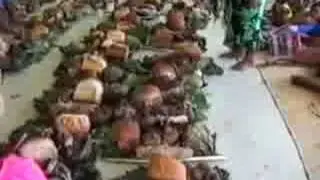 Tuvalu Wedding - Food Prep for Feast