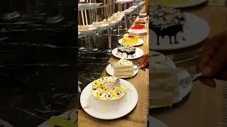 ▶Vanilla cake cutting buffet unlimited eating 2026 #shorts #buffet #cake #foodysakib