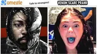 🕸 Venom invades Omegle Prank - Changing Voice & Eyes Mid Conversation