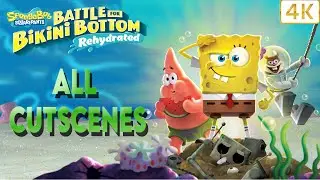 Spongebob Squarepants - Battle for Bikini Bottom Rehydrated - All Cutscenes 4k
