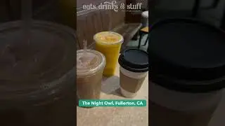 The Night Owl ☕️🥐🦉 Fullerton, CA #shorts #coffee #art