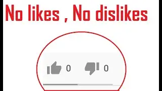 A video with 0 likes and 0 dislikes