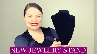 Adorox 3D Black Velvet Necklace Display Chain Jewelry Model Bust Stand + Scotch Crafts Scissors