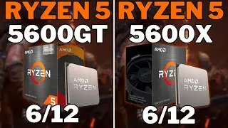 RYZEN 5 5600GT vs RYZEN 5 5600X - Teste Comparativo