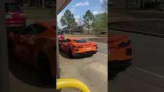 C8 corvette straight pipe start up sound