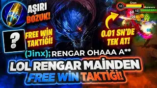 LOL 500 K RENGAR MAİNDEN FREE WİN ALDIRACAK TAKTİK! MUAZZAM TEK ATIYOR! @shimawr