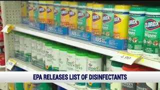 EPA releases list of effective disinfectants