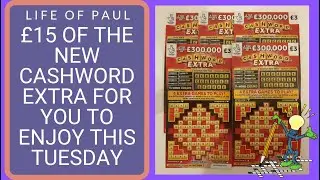 5 Fun scratch cards to brighten your day. &pound;15 of the &pound;3 Cashword Extra scratch tickets