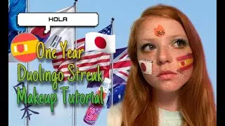 One Year Duolingo Streak Makeup Tutorial!