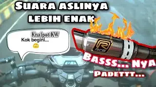 Test ride sound Rcb exhaust 100rban with kamera kogan mod mic | Motovlog newbie