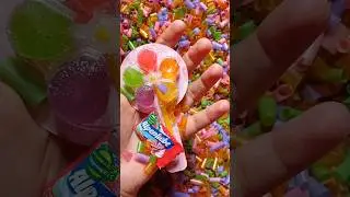 hunting lollipops candy alpenliebe and sweet in styrofoam 🥀🐛granules#hunting #shorts