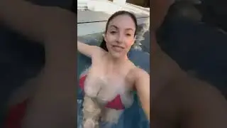 Angela White micro bikini 👙🏖️ pool #girl