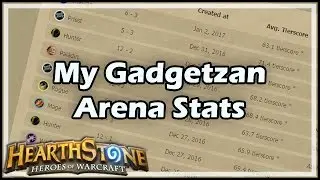 [Hearthstone] My Gadgetzan Arena Stats