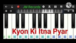 Kyun Ki Itna Pyar|| Udit Narayan|| Hindi Song Easy Piano Tutorial By JM Records