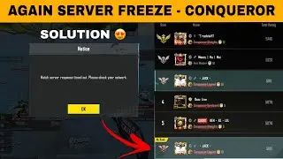 😱 AGAIN SERVER FREEZE IN CONQUEROR | SOLO RANK PUSH TIPS AND TRICKS ✅