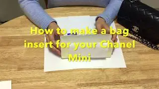 How to make a bag insert for your Chanel Mini Rectangular from paper
