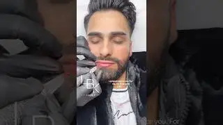 Men&rsquo;s lip blush tattoo 🎨 creating the most natural results. #menslipblush #lipblushtattoo