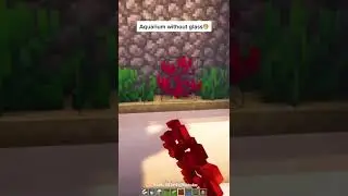 Minecraft: Aquarium WITHOUT glass | #shorts