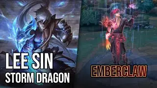 Emberclaw Storm Dragon Lee Sin Skin | League of Legends | Chromas Skin