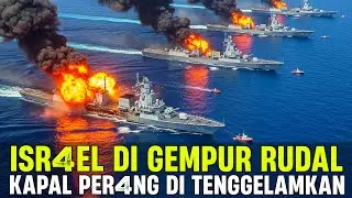 KAPAL KAPAL PER4NG ISR4EL TENGGELAM‼️PANGKALAN LAUT DI B0MBARDIR‼️
