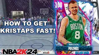 HOW TO GET 100 OVERALL KRISTAPS PORZINGIS FAST AND EASY IN NBA 2K24!