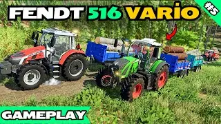 MURAT ÜZÇELİĞİN FENDT TRAKTÖRÜ İLE ODUN ÇEKTİM | GAMEPLAY FARMİNG SİMULATOR 22 | B5