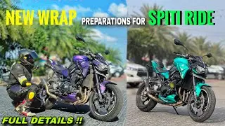 Winter Spiti 🥶 PREPARATIONS II Kawasaki z900 🥵 ⚠️ I Moto FLUX