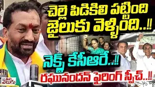 చెల్లె పిడికిలి పట్టింది జైలుకు వెళ్ళింది! నెక్స్ట్ కేసీఆరే! Raghunandan Rao Criticize KCR & Kavitha
