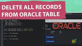 How to Delete All Records / Data from Table in Oracle Database | Delete Query