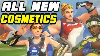 Overwatch Olympic Summer Games ALL COSMETIC ITEMS! | SKINS, EMOTES, VOICE LINES & MORE!