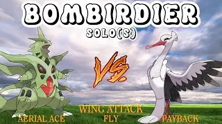 BOMBIRDIER 1 vs 1 RAID SOLO(S). ONE MEGA TYRANITAR ONLY AGAINST ALL CHARGED MOVES.